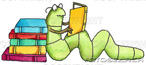 Bookworm Cartoon